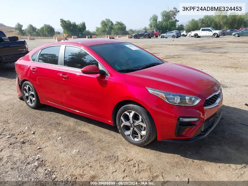 2021 Kia Forte Lxs VIN: 3KPF24AD8ME324453 Lot: 39689599