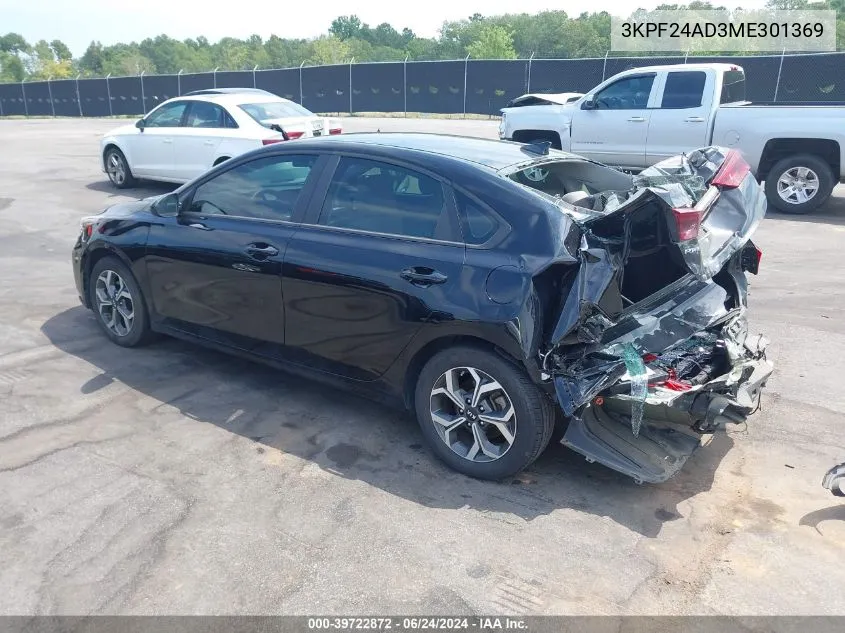 2021 Kia Forte Lxs VIN: 3KPF24AD3ME301369 Lot: 39722872