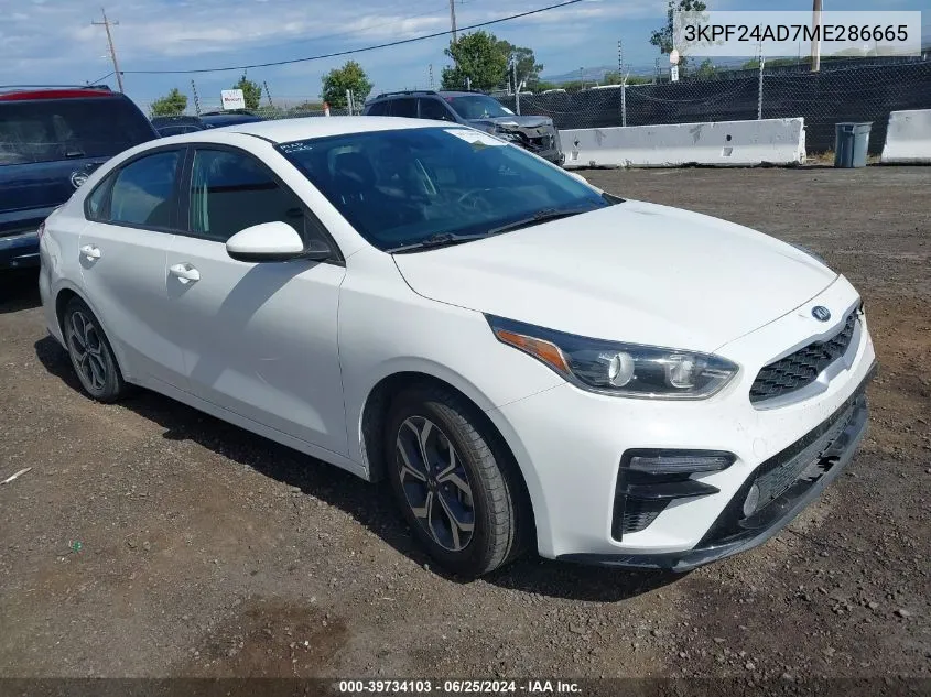 3KPF24AD7ME286665 2021 Kia Forte Lxs