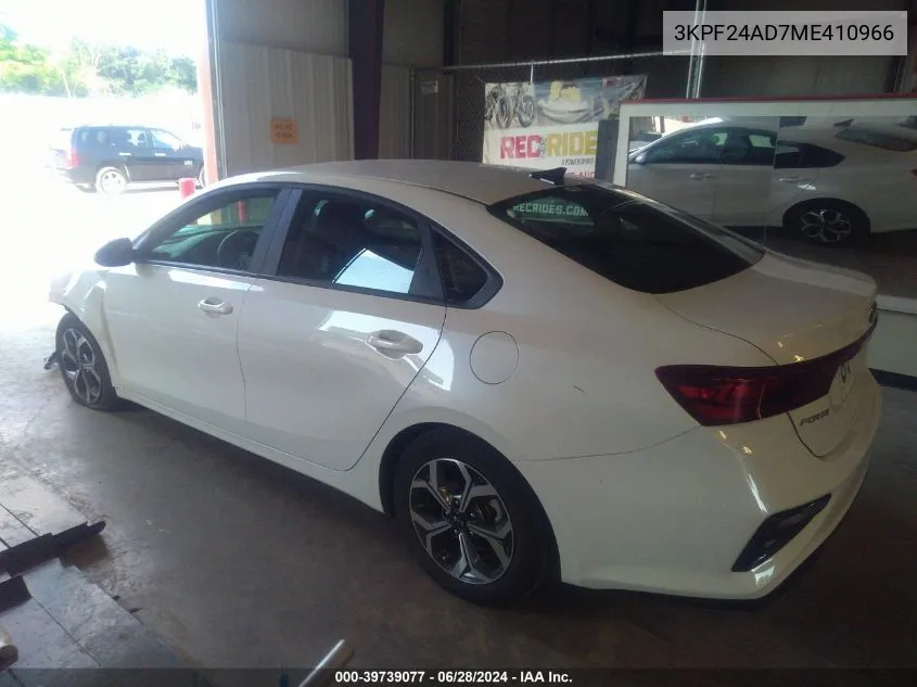 2021 Kia Forte Lxs VIN: 3KPF24AD7ME410966 Lot: 39739077