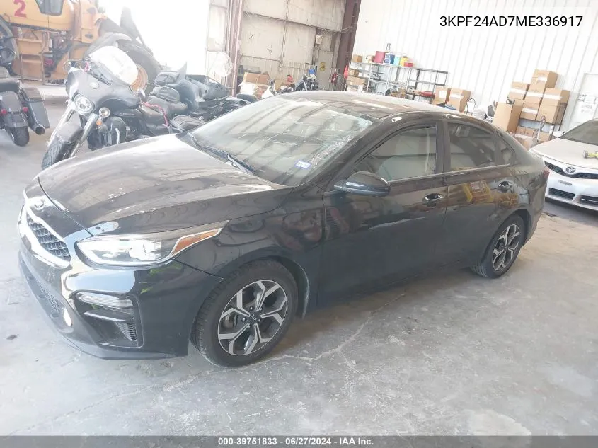 3KPF24AD7ME336917 2021 Kia Forte Lxs