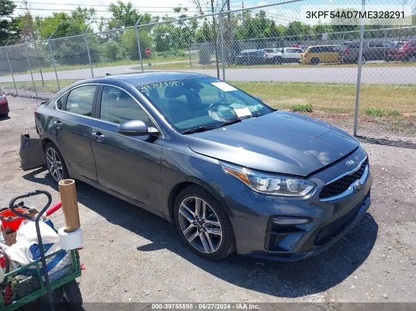 2021 Kia Forte Ex VIN: 3KPF54AD7ME328291 Lot: 39755595