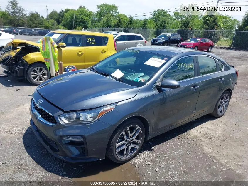 3KPF54AD7ME328291 2021 Kia Forte Ex