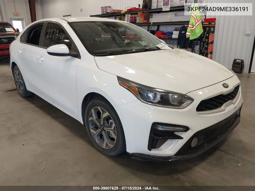 2021 Kia Forte Lxs VIN: 3KPF24AD9ME336191 Lot: 39807629