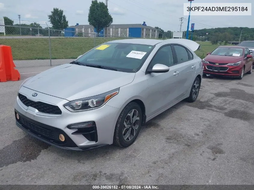 2021 Kia Forte Lxs VIN: 3KPF24AD3ME295184 Lot: 39826152