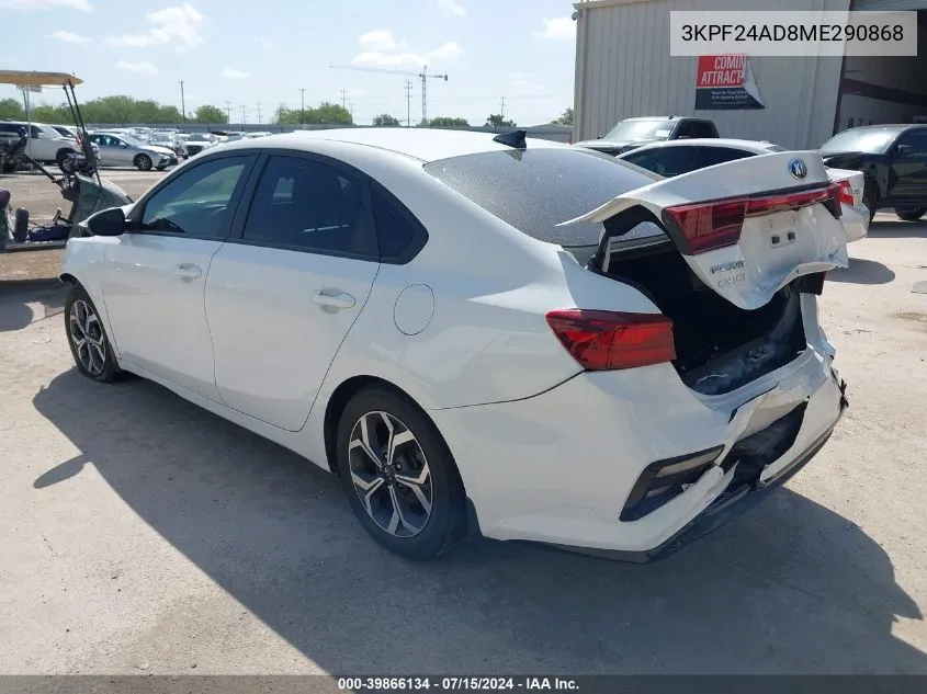 2021 Kia Forte Lxs VIN: 3KPF24AD8ME290868 Lot: 39866134