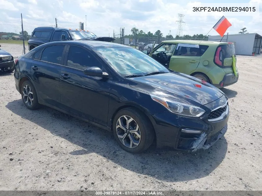 3KPF24AD8ME294015 2021 Kia Forte Lxs