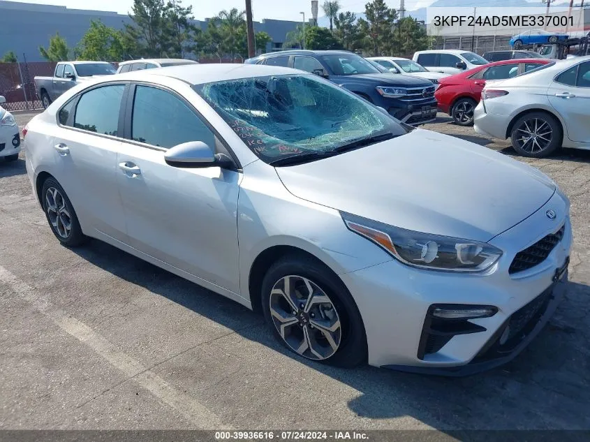 2021 Kia Forte Lxs VIN: 3KPF24AD5ME337001 Lot: 39936616