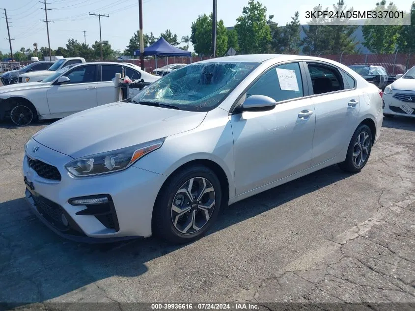 2021 Kia Forte Lxs VIN: 3KPF24AD5ME337001 Lot: 39936616