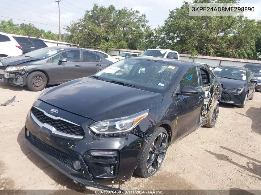 2021 Kia Forte Lxs VIN: 3KPF24AD8ME298890 Lot: 39976430