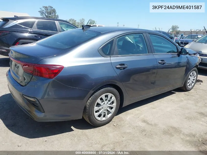 3KPF24AD9ME401587 2021 Kia Forte Fe