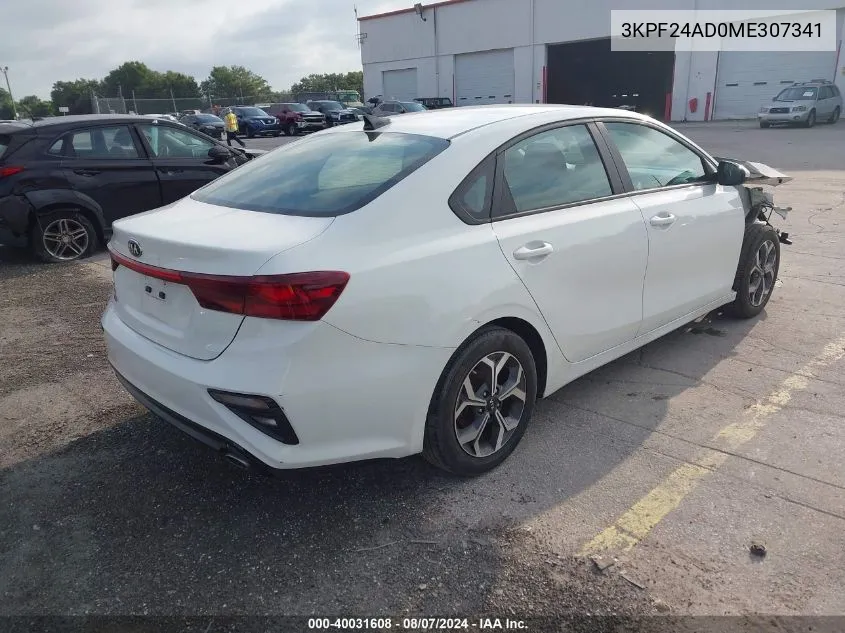 3KPF24AD0ME307341 2021 Kia Forte Lxs