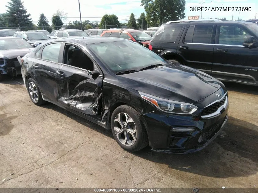 3KPF24AD7ME273690 2021 Kia Forte Lxs