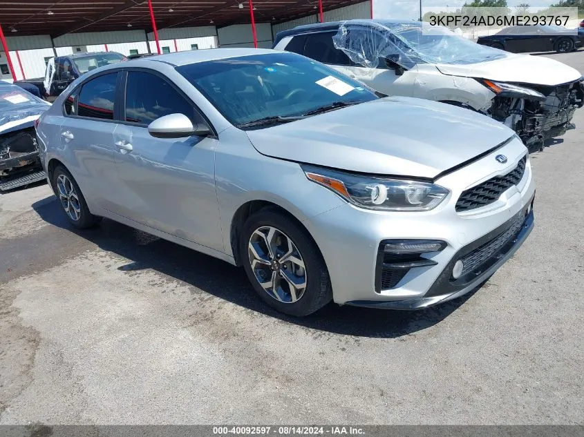 2021 Kia Forte Lxs VIN: 3KPF24AD6ME293767 Lot: 40092597