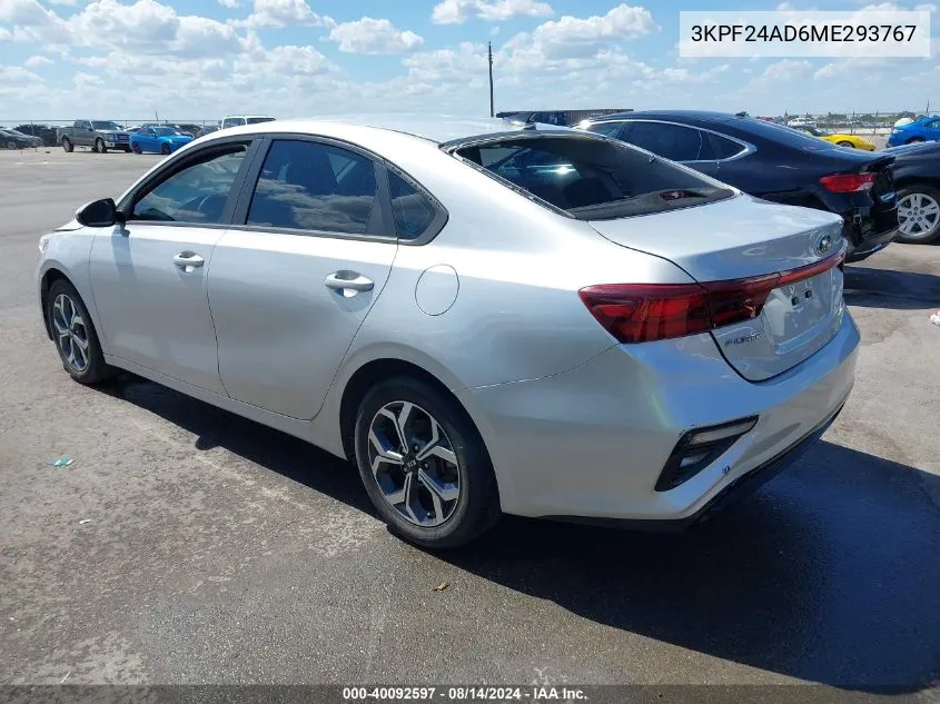 3KPF24AD6ME293767 2021 Kia Forte Lxs