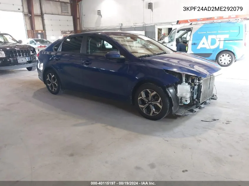 3KPF24AD2ME292079 2021 Kia Forte Lxs