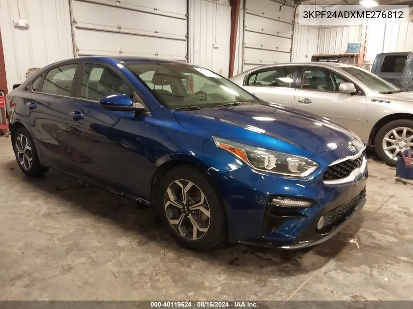 2021 Kia Forte Lxs VIN: 3KPF24ADXME276812 Lot: 40119624