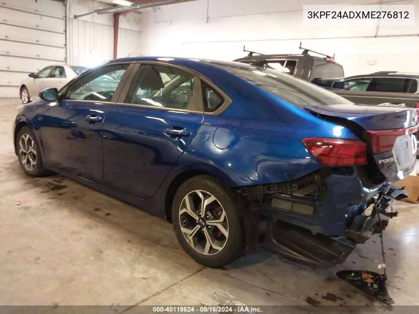 2021 Kia Forte Lxs VIN: 3KPF24ADXME276812 Lot: 40119624