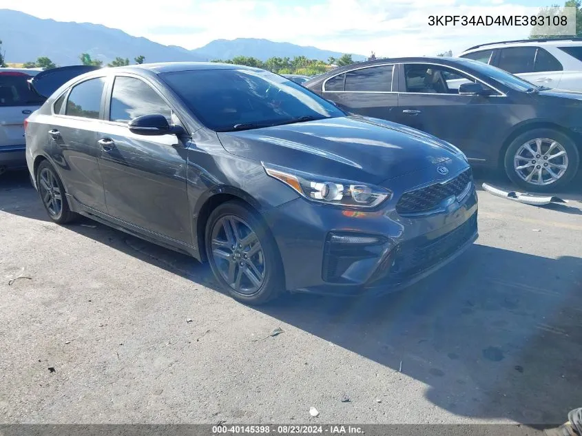 3KPF34AD4ME383108 2021 Kia Forte Gt-Line