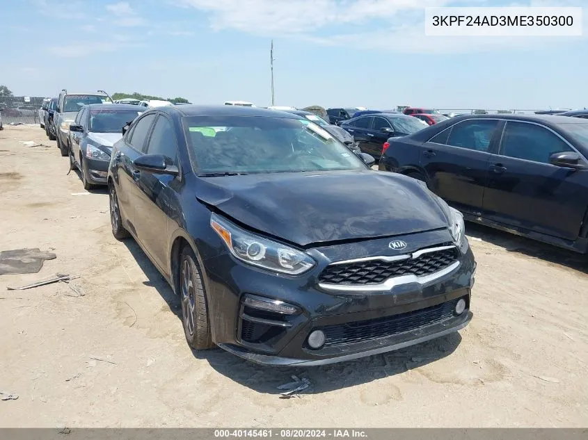 2021 Kia Forte Fe/Lxs VIN: 3KPF24AD3ME350300 Lot: 40145461