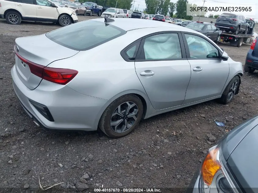 3KPF24AD7ME325965 2021 Kia Forte Lxs