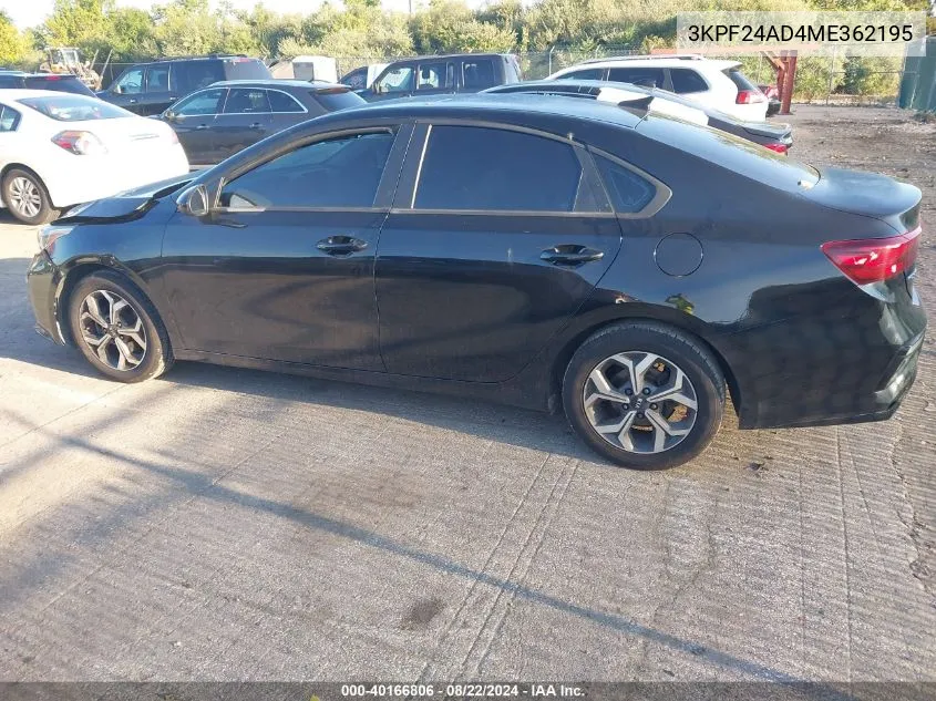 3KPF24AD4ME362195 2021 Kia Forte Lxs