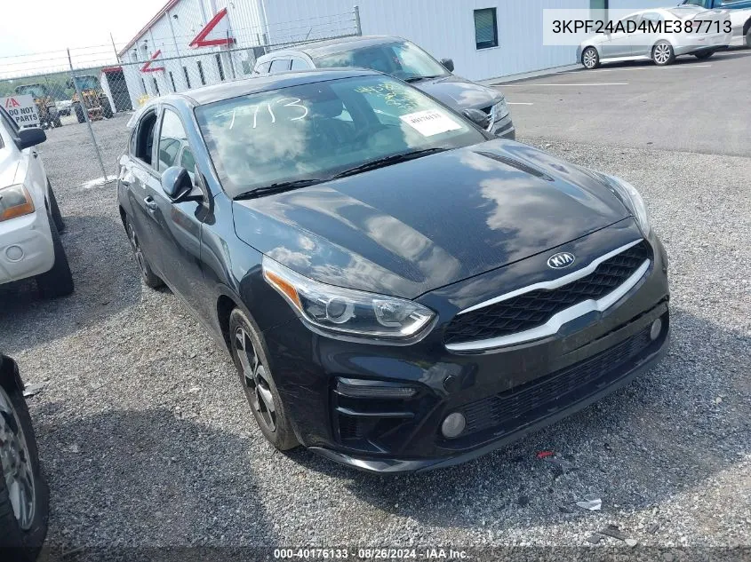 3KPF24AD4ME387713 2021 Kia Forte Lxs