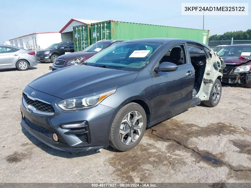 3KPF24AD1ME325122 2021 Kia Forte Lxs