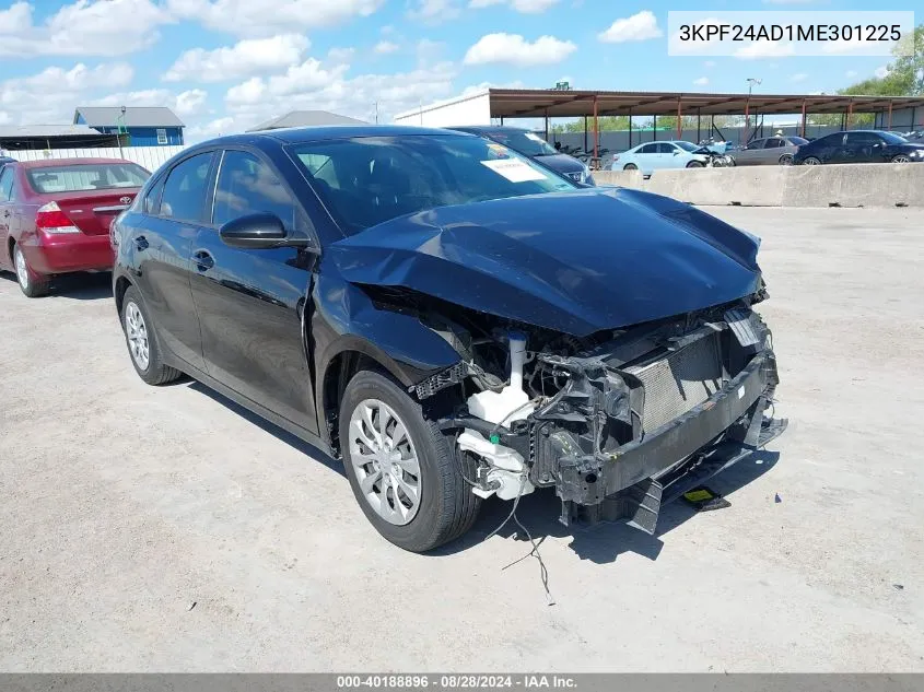 2021 Kia Forte Fe VIN: 3KPF24AD1ME301225 Lot: 40188896