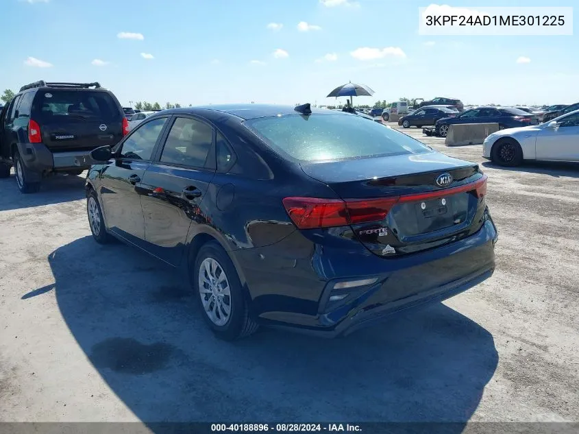 2021 Kia Forte Fe VIN: 3KPF24AD1ME301225 Lot: 40188896