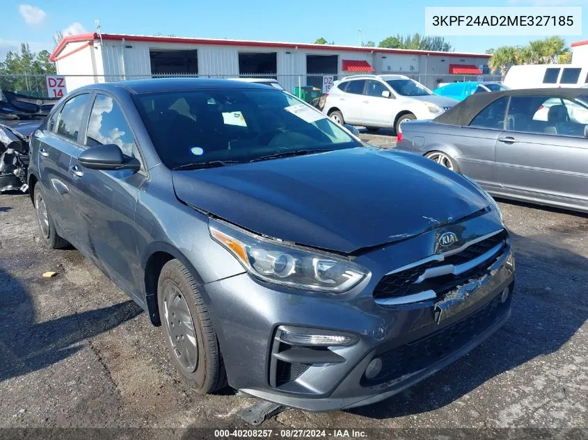 2021 Kia Forte Fe VIN: 3KPF24AD2ME327185 Lot: 40208257