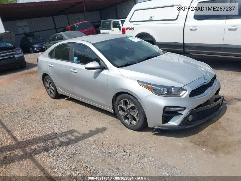 2021 Kia Forte Lxs VIN: 3KPF24AD1ME267237 Lot: 40217610