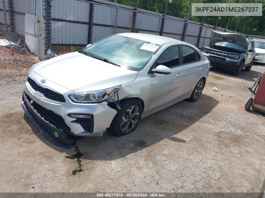 2021 Kia Forte Lxs VIN: 3KPF24AD1ME267237 Lot: 40217610