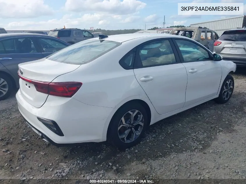 3KPF24AD6ME335841 2021 Kia Forte Lxs