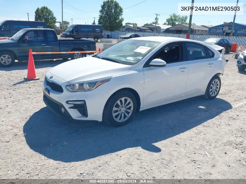 3KPF24AD1ME290503 2021 Kia Forte Fe