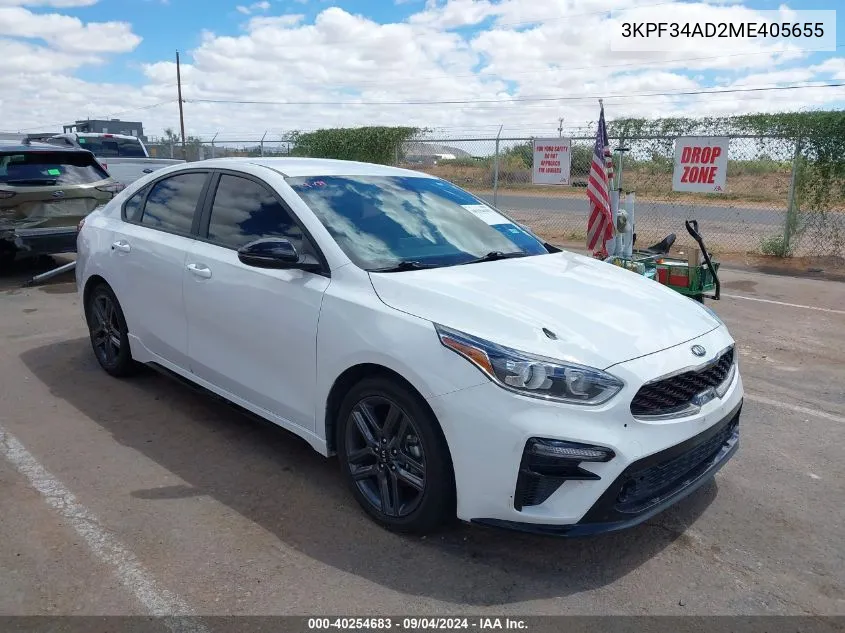 3KPF34AD2ME405655 2021 Kia Forte Gt Line