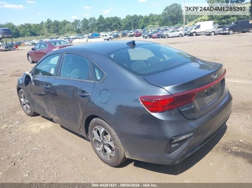 3KPF24AD4ME285392 2021 Kia Forte Lxs