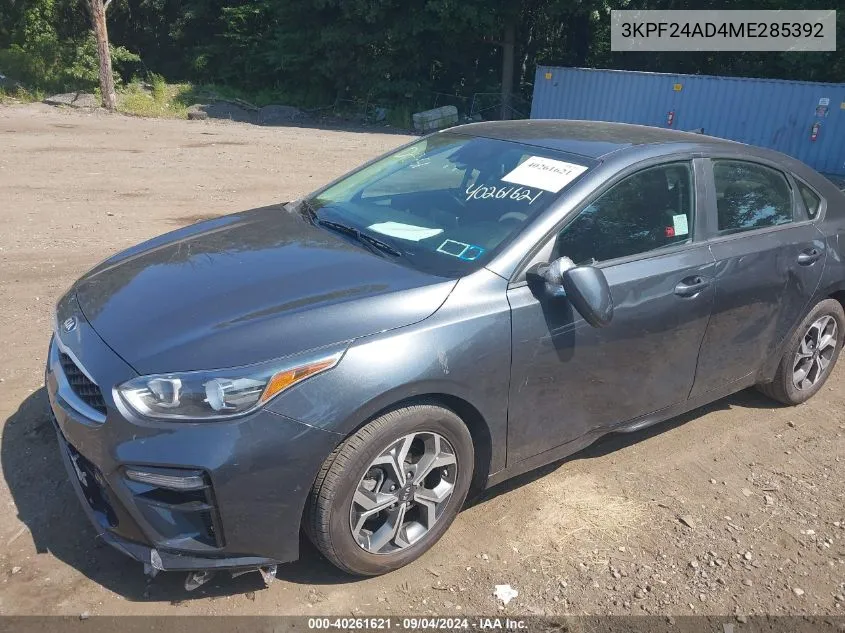 3KPF24AD4ME285392 2021 Kia Forte Lxs