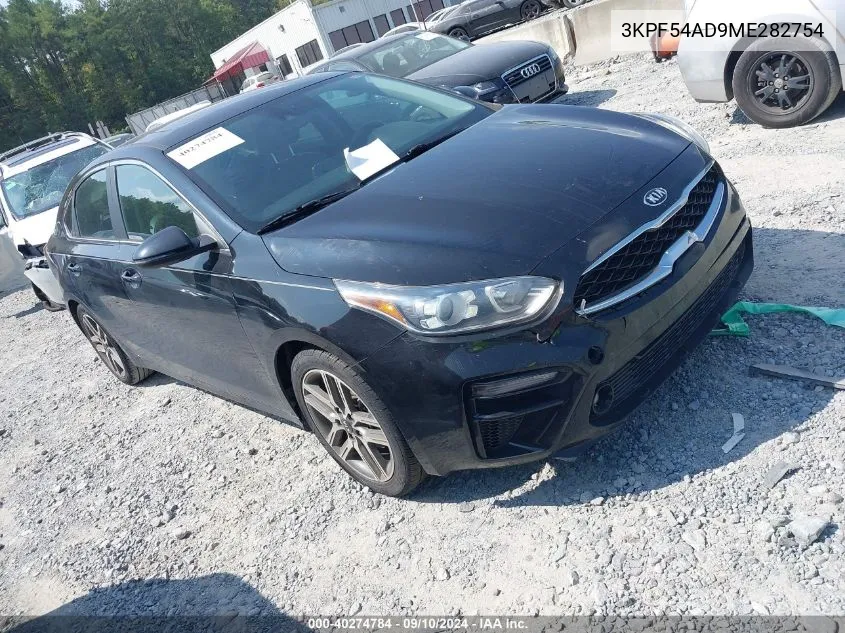 2021 Kia Forte Ex VIN: 3KPF54AD9ME282754 Lot: 40274784