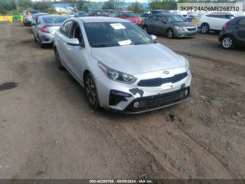 2021 Kia Forte Lxs VIN: 3KPF24AD6ME268710 Lot: 40280769