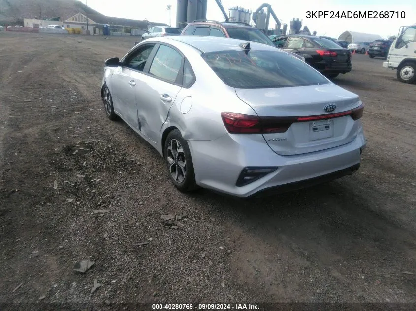 2021 Kia Forte Lxs VIN: 3KPF24AD6ME268710 Lot: 40280769