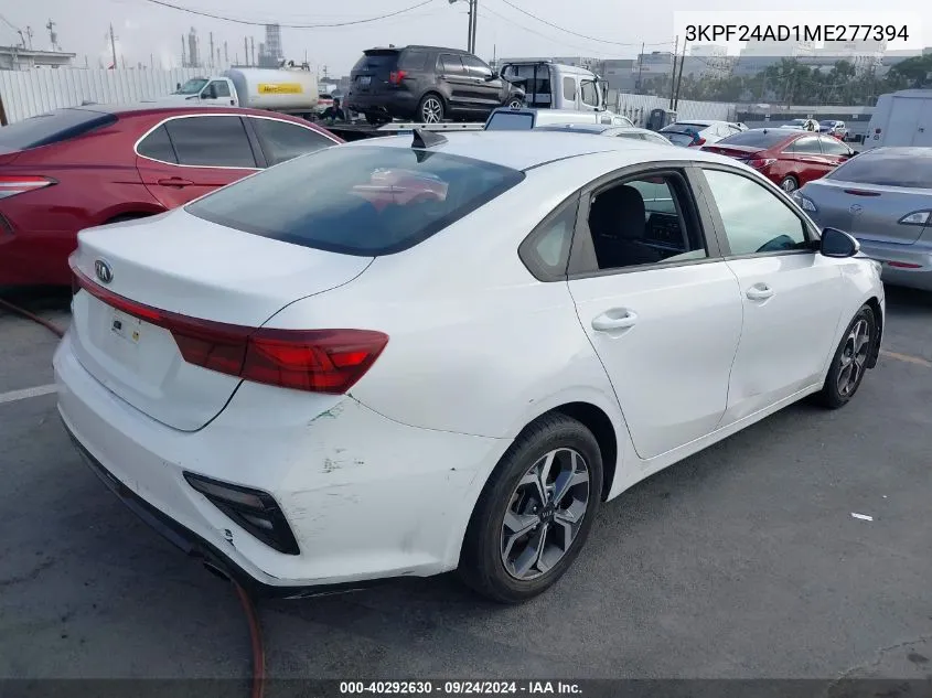 3KPF24AD1ME277394 2021 Kia Forte Lxs