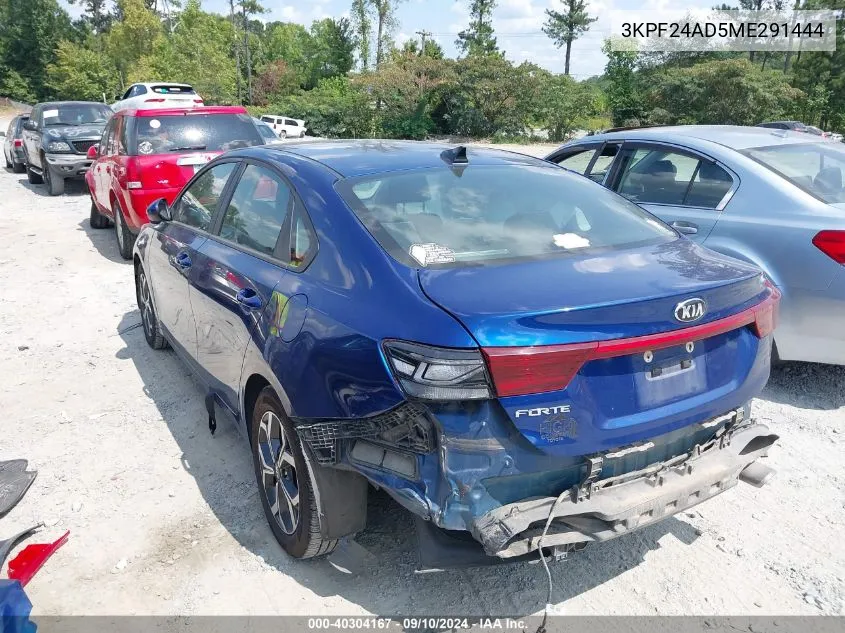 3KPF24AD5ME291444 2021 Kia Forte Lxs