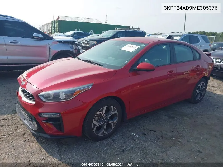 3KPF24AD9ME305376 2021 Kia Forte Lxs