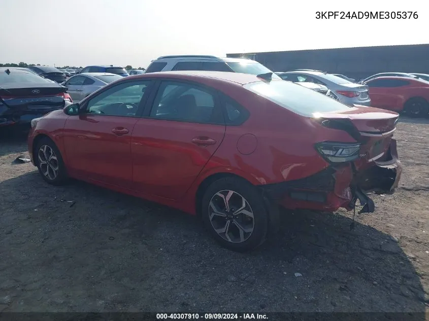 3KPF24AD9ME305376 2021 Kia Forte Lxs