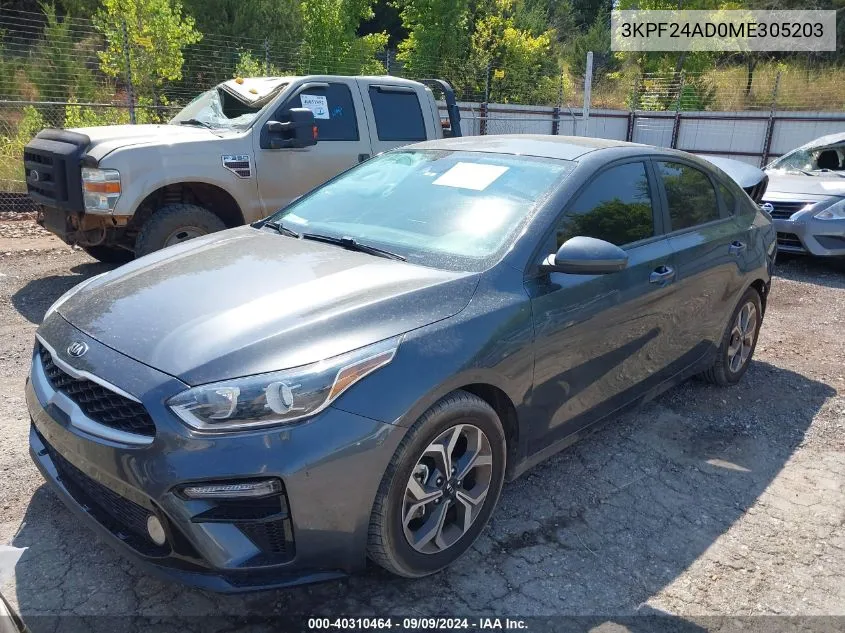 3KPF24AD0ME305203 2021 Kia Forte Lxs