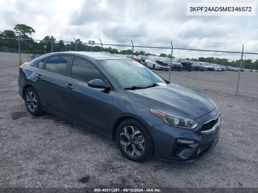 3KPF24AD5ME346572 2021 Kia Forte Fe/Lxs