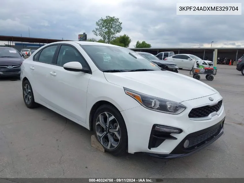 2021 Kia Forte Lxs VIN: 3KPF24ADXME329704 Lot: 40324758