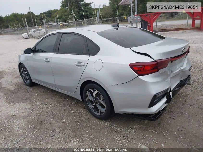 3KPF24AD4ME319654 2021 Kia Forte Lxs