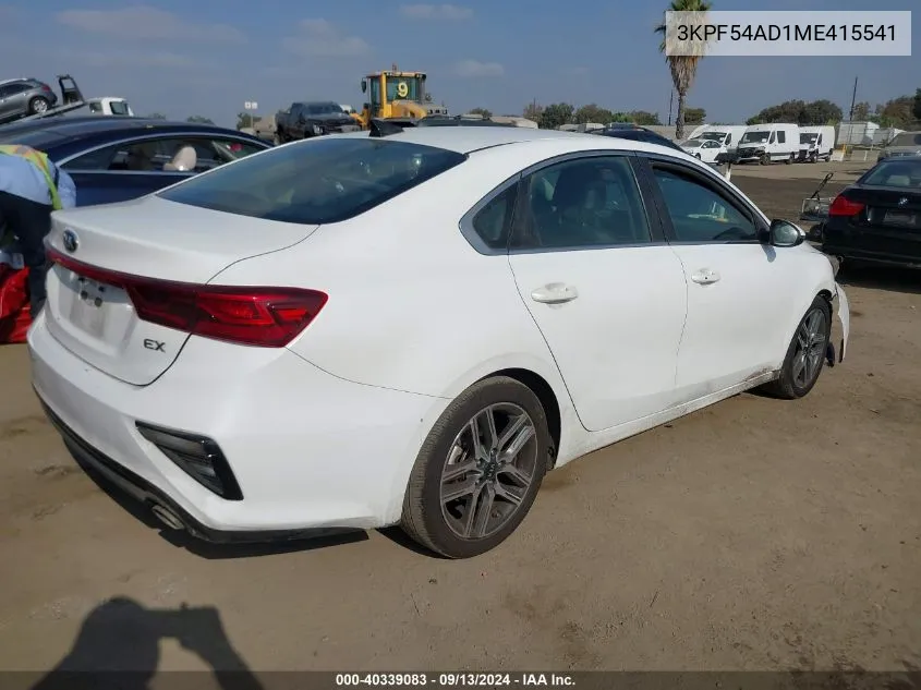 3KPF54AD1ME415541 2021 Kia Forte Ex